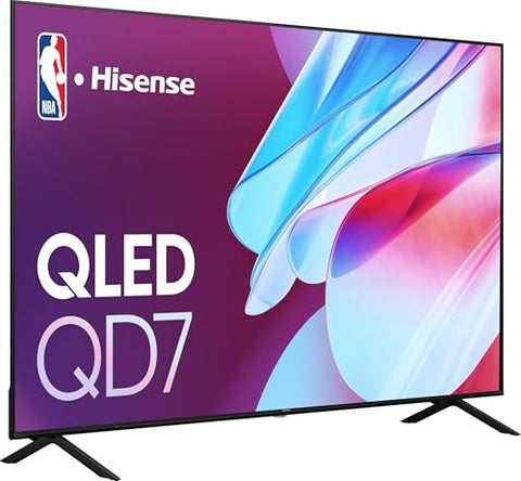 Hisense 75-Inch Class QD7 Series QLED 4K UHD Google Smart TV (75QD7N, 2024 Model) - QLED, Native 144Hz, Motion Rate 240, Direct Full Array, Game Mode Pro, Alexa Compatibility