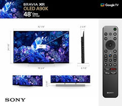 Sony 48 Inch 4K Ultra HD TV A90K Series: BRAVIA XR OLED Smart Google TV with Dolby Vision HDR and Exclusive Features for The Playstation- 5 XR48A90K- Latest Model,Black