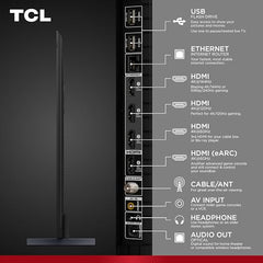 TCL 98-Inch Q65 QLED 4K UHD Smart TV with Google TV (98Q651G, 2024 Model) Dolby Vision, Dolby Atmos, HDR Pro+, Game Accelerator Enhanced Gaming, Voice Remote, Works with Alexa, Streaming Television