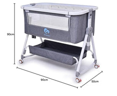 Bellababy Bedside Crib & Changing Table – Adjustable & Foldable Bassinet for Newborns/Infants