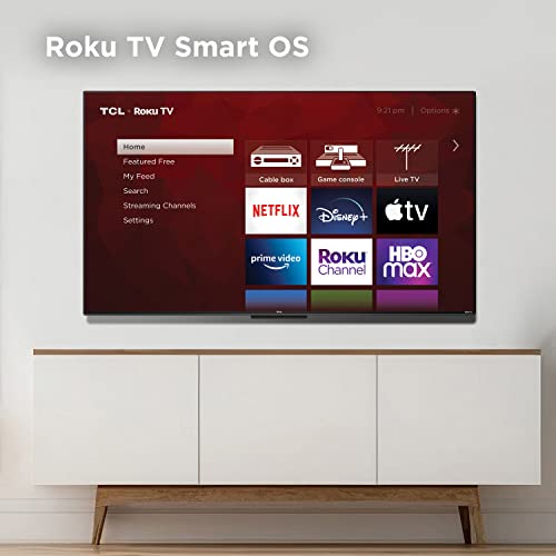 TCL 50-Inch Class S4 4K LED Smart TV with Roku TV (50S450R, 2023 - Model)