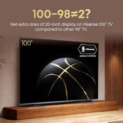 Hisense 100-Inch Class U8 Series Mini-LED ULED 4K UHD Google Smart TV (100U8K) - QLED, 480 Motion Rate, 144Hz Game Mode Pro, Dolby Vision IQ, HDMI 2.1, Alexa Compatibility, 2.1.2 Multi-Channel Audio