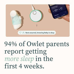 Owlet Dream Bundle 2 Smart Baby Monitor – Dream Sock & Cam 2 with Heart Rate & Oxygen Tracking (Mint)