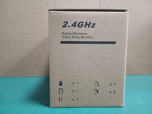 HelloBaby Video Baby Monitor – 29-Hour Battery, Night Vision, No WiFi, Remote Pan/Tilt Camera & Two-Way Talk