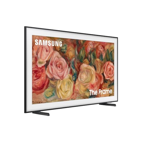 SAMSUNG 55-Inch Class QLED 4K LS03D The Frame Series Quantum HDR Smart TV w/ Dolby Atmos, Art Mode, Anti-Reflection, Customizable Frame, Slim Fit Wall Mount with Alexa Built-In (QN55LS03D, 2024 Model)