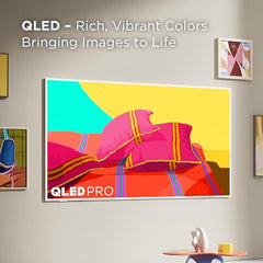 TCL 65-Inch Class QLED 4K Smart NXTFRAME TV with Google TV (65A300W, 2024 Model) Dolby Vision HDR & Dolby Atmos, Built-in Google Assistant with Voice Remote, Works with Alexa, Streaming Television