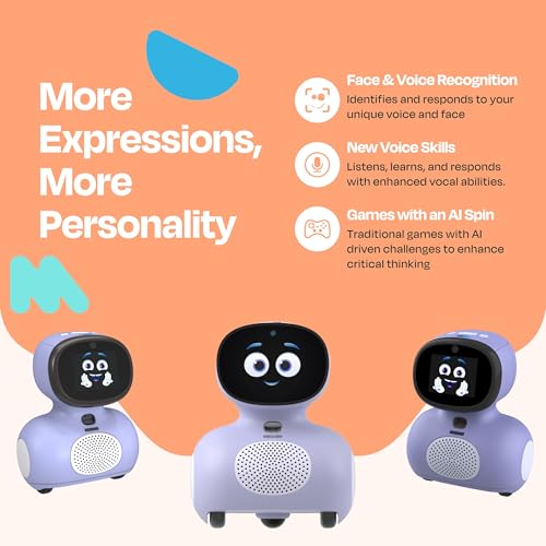 Miko Mini AI Robot - STEAM Learning, Games, Dance, Gift for Kids 5+