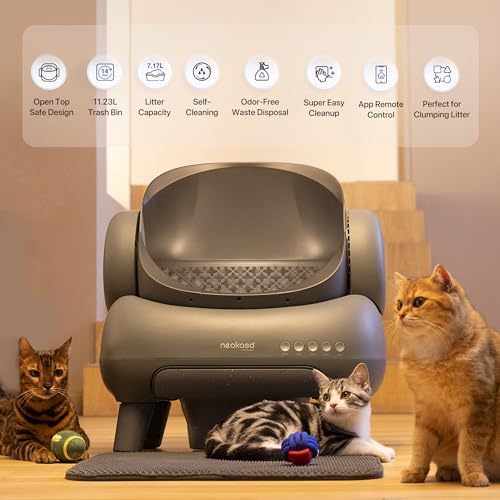 Neakasa M1 Self-Cleaning Cat Litter Box, APP Control, Odor-Free, Trash Bags