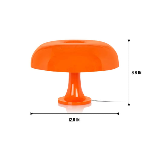 Lotus Atelier Mushroom Lamp - Retro, Aesthetic, Modern, Orange