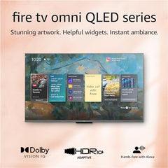 Amazon Fire TV 55" Omni QLED Series 4K UHD smart TV, Dolby Vision IQ, Fire TV Ambient Experience, local dimming, hands-free with Alexa