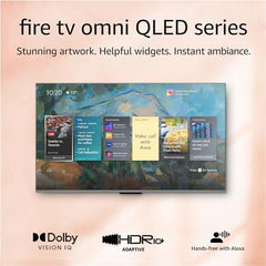 Amazon Fire TV 65" Omni QLED Series 4K UHD smart TV, Dolby Vision IQ, Fire TV Ambient Experience, local dimming, hands-free with Alexa