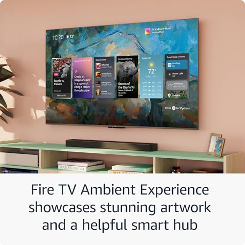 Introducing Amazon Fire TV 65" Omni Mini-LED Series, QLED 4K UHD smart TV, Dolby Vision IQ, 144hz gaming mode, Ambient Experience, hands-free with Alexa, 2024 release