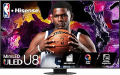 Hisense U8 Series 85U8N 85-Inch ULED 4K Smart TV | Mini-LED Pro | QLED | 3000 Nits | 144Hz | Motion Rate 480 | Dolby Vision IQ · Atmos | Full Array Local Dimming | 2.1.2 Ch Surround Sound | Google TV