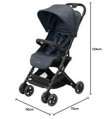 Maxi-Cosi Lara2 Compact Stroller – Lightweight Pushchair with Recline & Auto Fold (Essential Graphite)