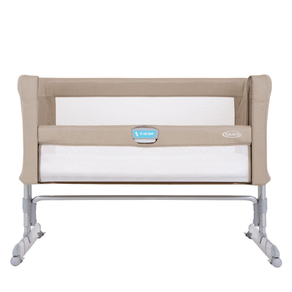 Graco Sweet2Sleep Bedside Crib – Adjustable Height, Tilt Positions & Carry Bag (Oatmeal)