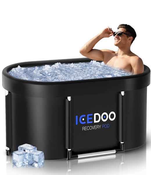 Wxtkkom Ice Bath Tub - 129 Gal, Collapsible, Cold Plunge, Cover Included