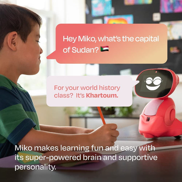 Miko 3 AI Robot - STEAM Learning, Games, Interactive, Gift for Kids 5-12