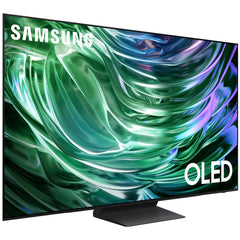 SAMSUNG QN55S90DAFXZA 55 Inch OLED 4K Smart TV 2024 Bundle with Tech Smart USA Premiere Movies Streaming 2020 Digital Download Card for PC and 1 YR CPS Enhanced Protection Pack