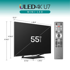 Hisense U7 Series 55U7N 55 Inches ULED 4K Smart TV