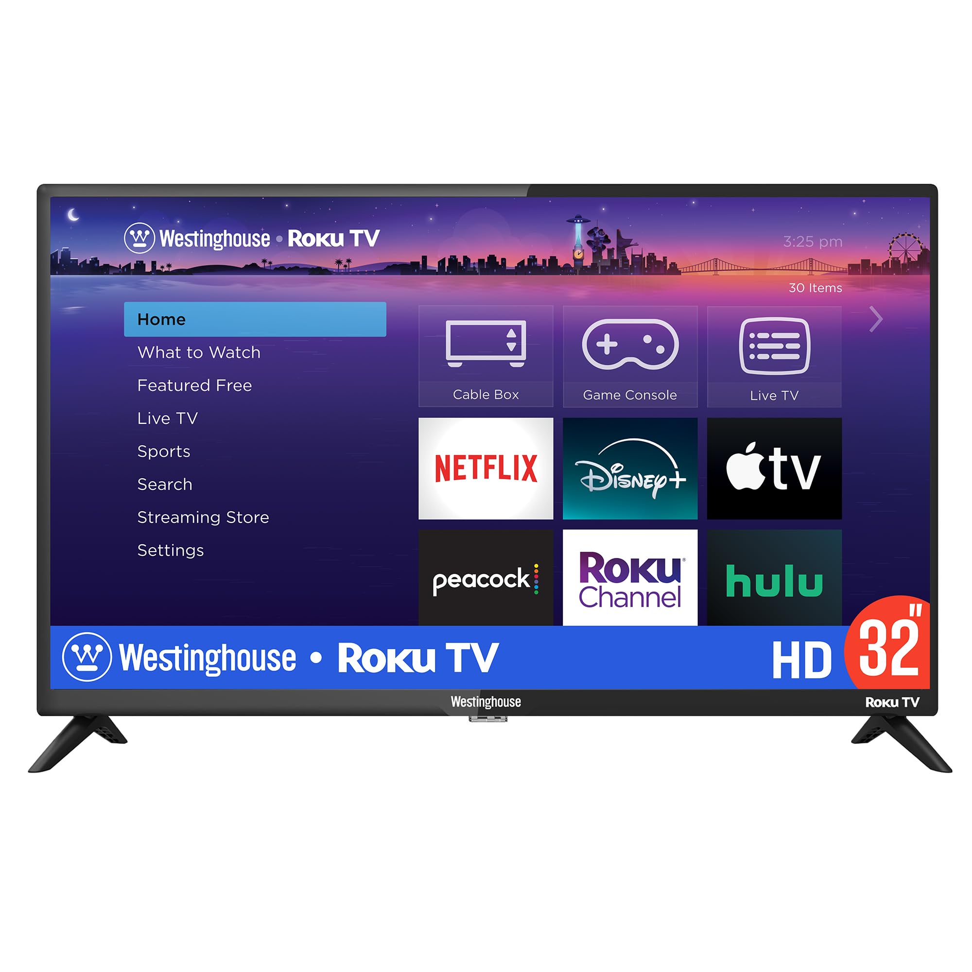 Westinghouse Roku TV - 32 Inch Smart TV, 720P LED HD TV with Wi-Fi Connectivity and Mobile App