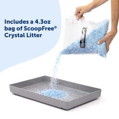 PetSafe ScoopFree Reusable Tray - Crystal Litter, Fresh Scent, 4.3 lb