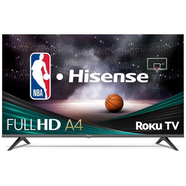 Hisense 40-Inch Class A4 Series FHD 1080p Smart Roku TV with Alexa Compatibility (40A4NR, 2024 Model) - Dolby Audio, Slim Bezel Design, Google Assistant