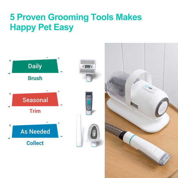 Neakasa P1 Pro Grooming Kit - Vacuum, Clippers, 5 Tools, 99% Hair Removal