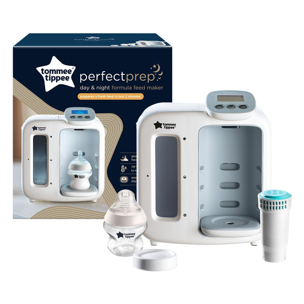 Tommee Tippee Perfect Prep Day & Night – Instant Baby Bottle Maker with Digital Display (White)