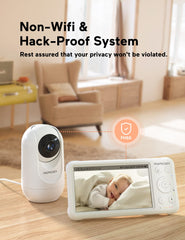 Momcozy 5” HD Video Baby Monitor – 1080P Camera, Night Vision, Two-Way Audio & 5000mAh Battery