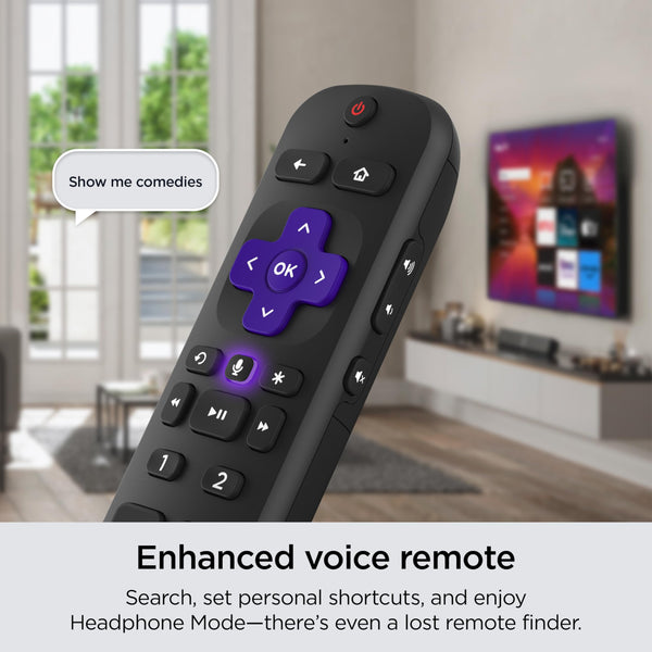 Roku Smart TV – 55-Inch Select Series 4K HDR RokuTV Enhanced Voice Remote, Brilliant 4K Picture