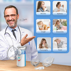 Ultrasonic Mesh Nebulizer - USB Rechargeable, Portable, for Kids & Adults